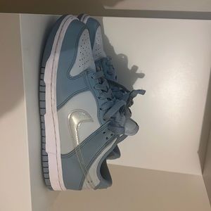 light blue low dunks